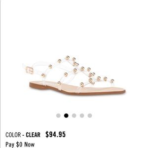 Steve Madden Deyna clear studded sandal